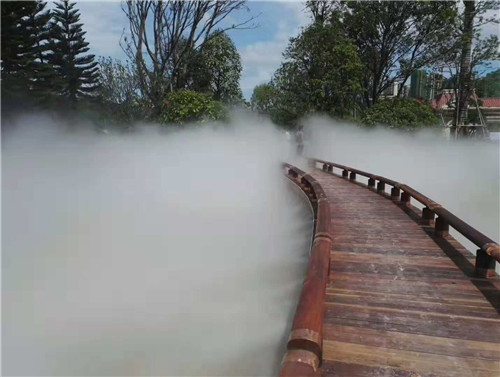 景观水体冷雾造景现场图片7